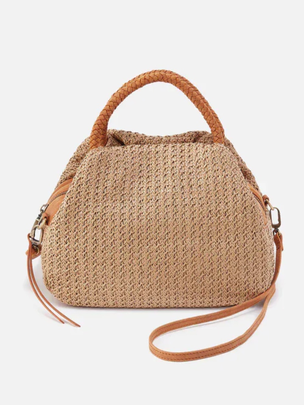 NWT HOBO Darling Small Satchel Crossbody Bag Purse - Meadow Woven Straw - Picture 2 of 14